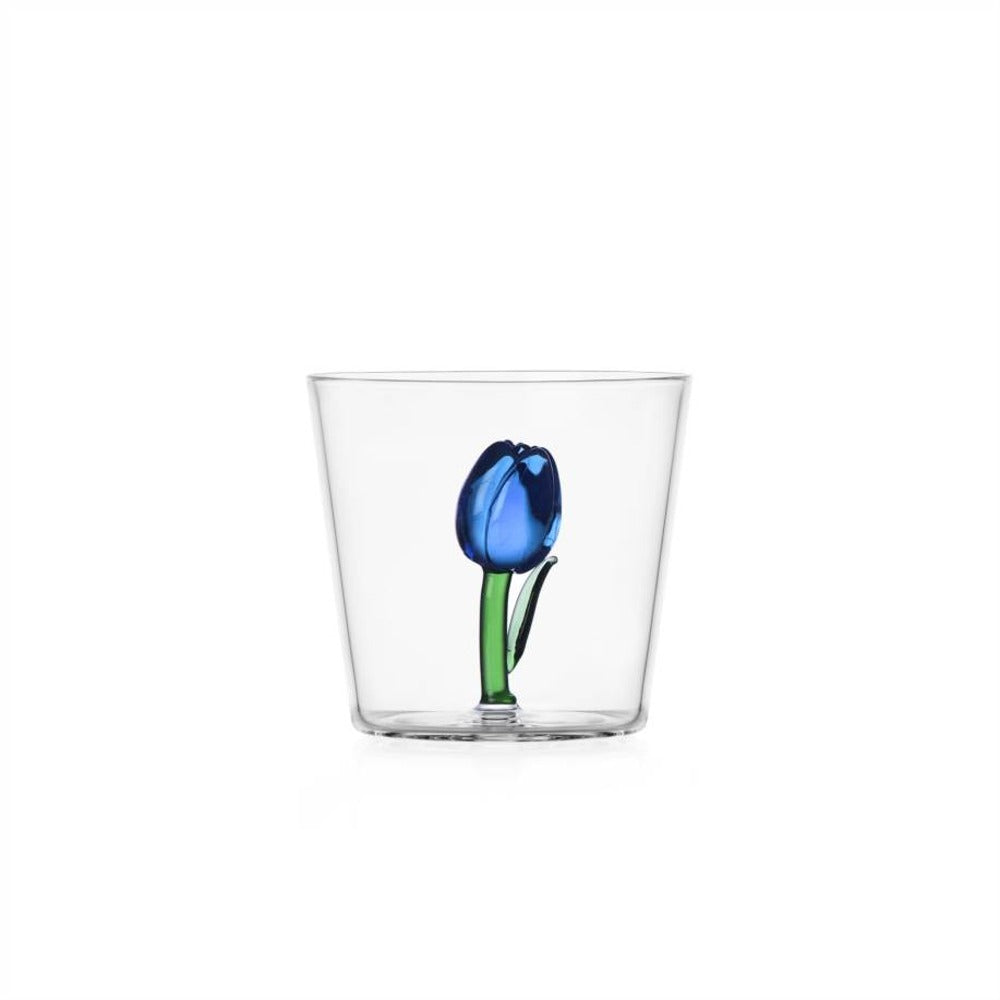 30 cl - Ichendorf Botanica Tulipano Bicchiere Acqua Tumbler In Vetro Borosilicato
