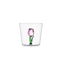 30 cl - Ichendorf Botanica Tulipano Bicchiere Acqua Tumbler In Vetro Borosilicato