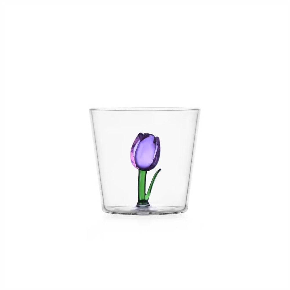 30 cl - Ichendorf Botanica Tulipano Bicchiere Acqua Tumbler In Vetro Borosilicato