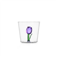 30 cl - Ichendorf Botanica Tulipano Bicchiere Acqua Tumbler In Vetro Borosilicato