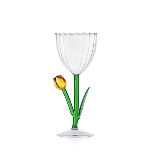 28 cl - Ichendorf Botanica Tulipano Calice Multiuso Effetto Ottico In Vetro Borosilicato