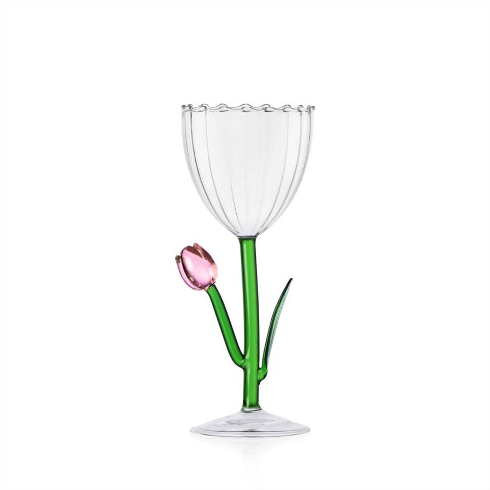 28 cl - Ichendorf Botanica Tulipano Calice Multiuso Effetto Ottico In Vetro Borosilicato
