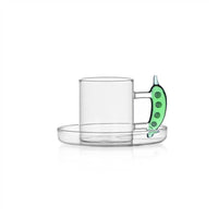 30 cl - Ichendorf Vegetables Tazza Caffè Con Piattino In Vetro Borosilicato