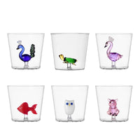 30 cl - Animal Farm Bicchiere Acqua in Vetro Borosilicato - Set 6 Pezzi