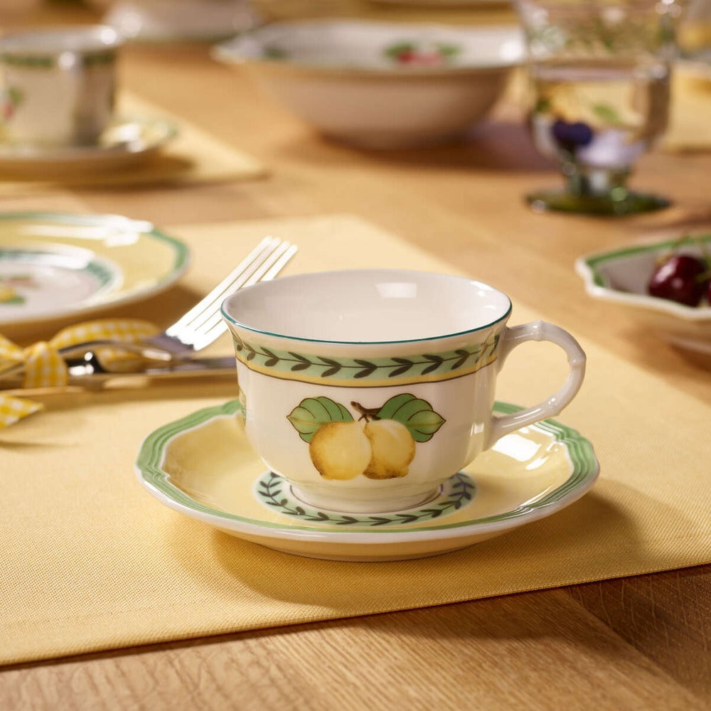 13 cl - Villeroy & Boch French Garden Fleurence Tazza Tè In Porcellana Premium - Set 6 Pz