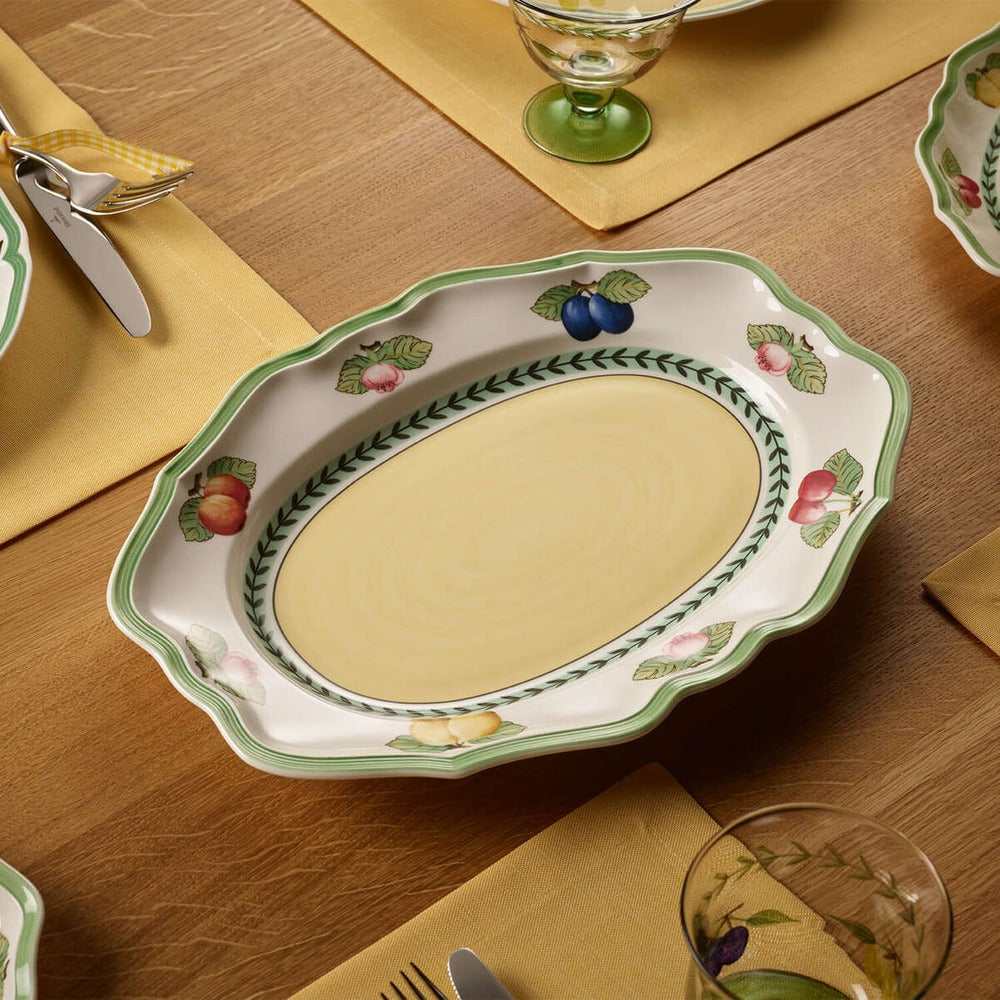 26.4x36.7 cm - Villeroy & Boch French Garden Fleurence Piatto Presentazione In Porcellana Premium