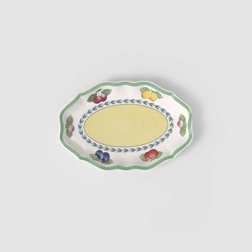 16.2x23.9 cm - Villeroy & Boch French Garden Fleurence Piattino Per Salsiera In Porcellana Premium