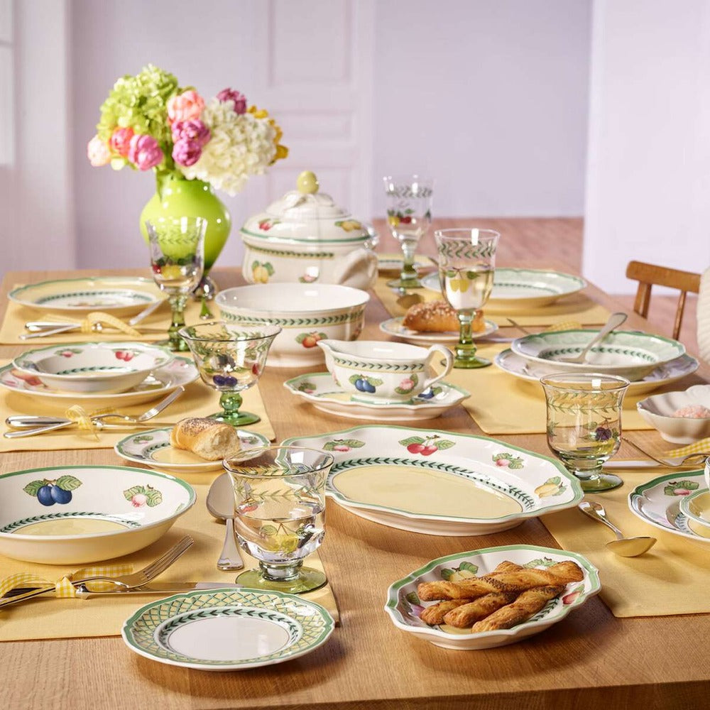 17.4 cm - Villeroy & Boch French Garden Orange Piatto Pane In Porcellana Premium - Set 6 Pz