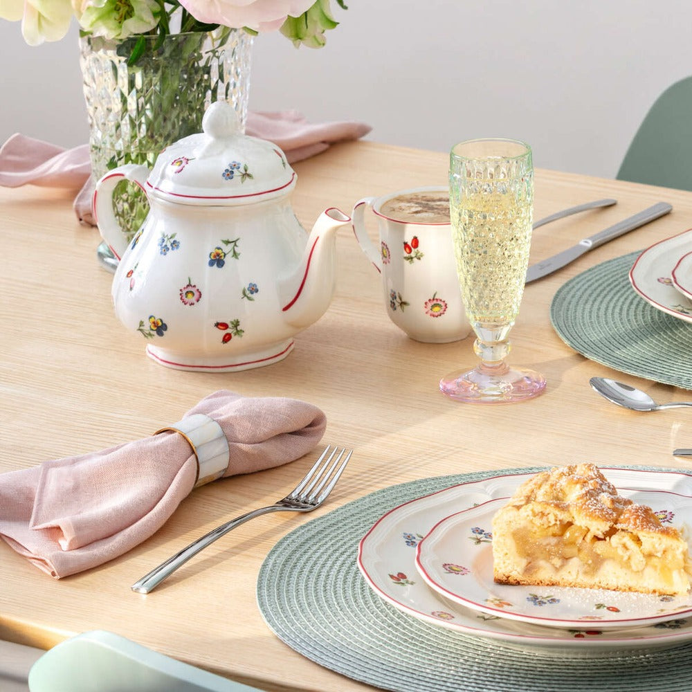 90 cl - Villeroy & Boch Petite Fleur Teiera In Porcellana Premium