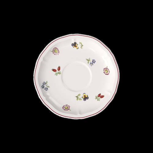 17 cm - Villeroy & Boch Petite Fleur Piattino Tazza Cappuccino In Porcellana Premium - Set 6 Pz