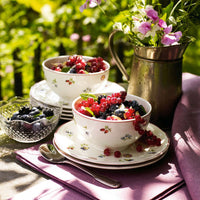 47 cl - Villeroy & Boch Petite Fleur Coppetta Macedonia Dessert In Porcellana Premium - Set 4 Pz