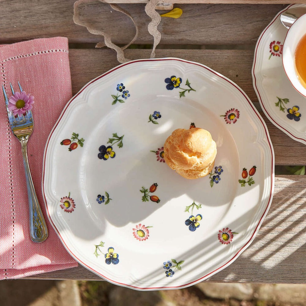 20.7 cm - Villeroy & Boch Petite Fleur Piatto Dessert In Porcellana Premium - Set 6 Pz