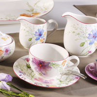 15 cl - Villeroy & Boch Mariefleur Basic Tazza Tè In Porcellana Premium - Set 6 Pz