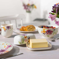 14.8x12.3 cm - Villeroy & Boch Mariefleur Basic Porta Burro In Porcellana Premium