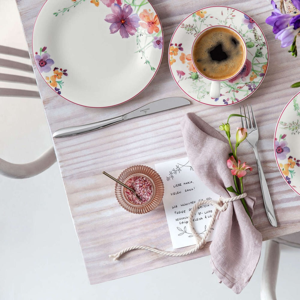 21.5 cm - Villeroy & Boch Mariefleur Basic Piatto Dessert In Porcellana Premium - Set 6 Pz