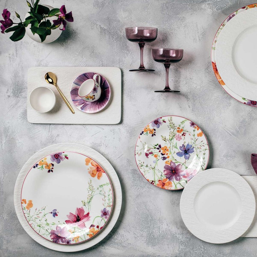 34.8x19.7 cm - Villeroy & Boch Mariefleur Basic Set Colazione In Porcellana Premium