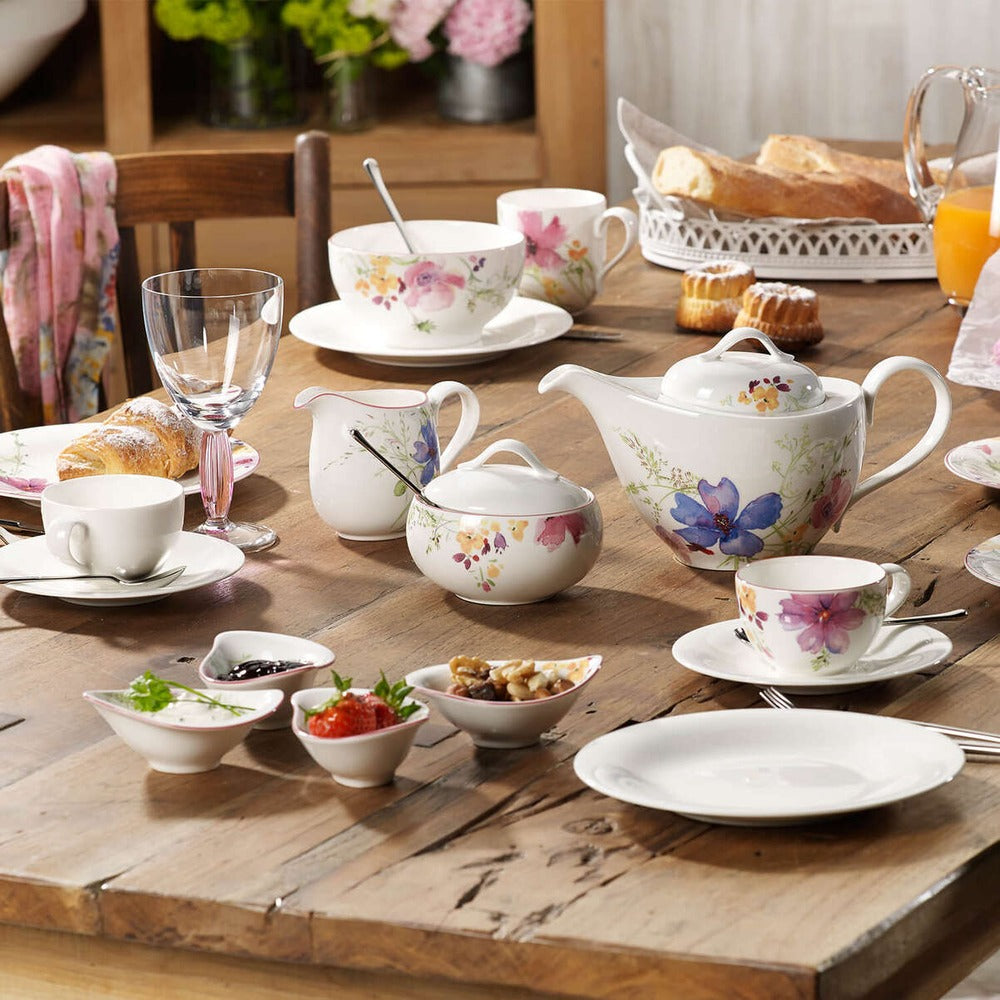 110 cl - Villeroy & Boch Mariefleur Gris Basic Teiera In Porcellana Premium