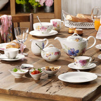 110 cl - Villeroy & Boch Mariefleur Gris Basic Teiera In Porcellana Premium