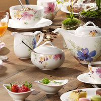 37 cl - Villeroy & Boch Mariefleur Gris Basic Zuccheriera In Porcellana Premium