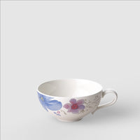 12 cl - Villeroy & Boch Mariefleur Gris Basic Tazza Tè In Porcellana Premium - Set 6 Pz
