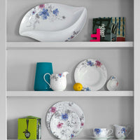 21 cl - Villeroy & Boch Mariefleur Gris Basic Piatto Fondi In Porcellana Premium - Set 6 Pz