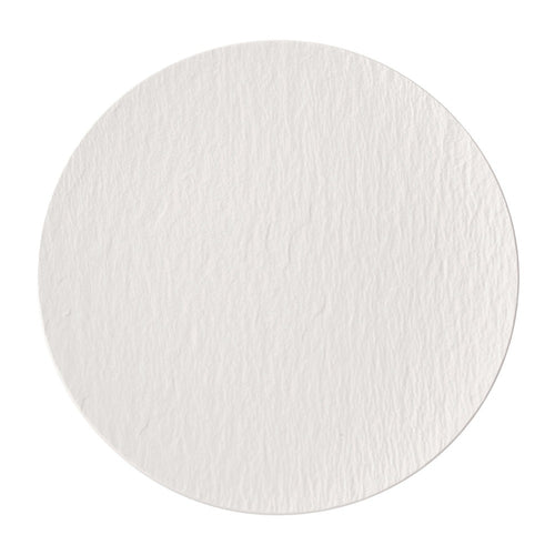 31.7 cm - Villeroy & Boch Manufacture Rock Blanc Piatto Piano Gourmet In Porcellana - Set 6 Pz