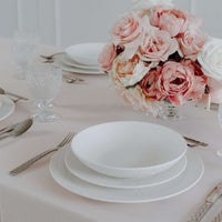 25 cm - Villeroy & Boch Manufacture Rock Blanc Piatto Piano In Porcellana - Set 6 Pz