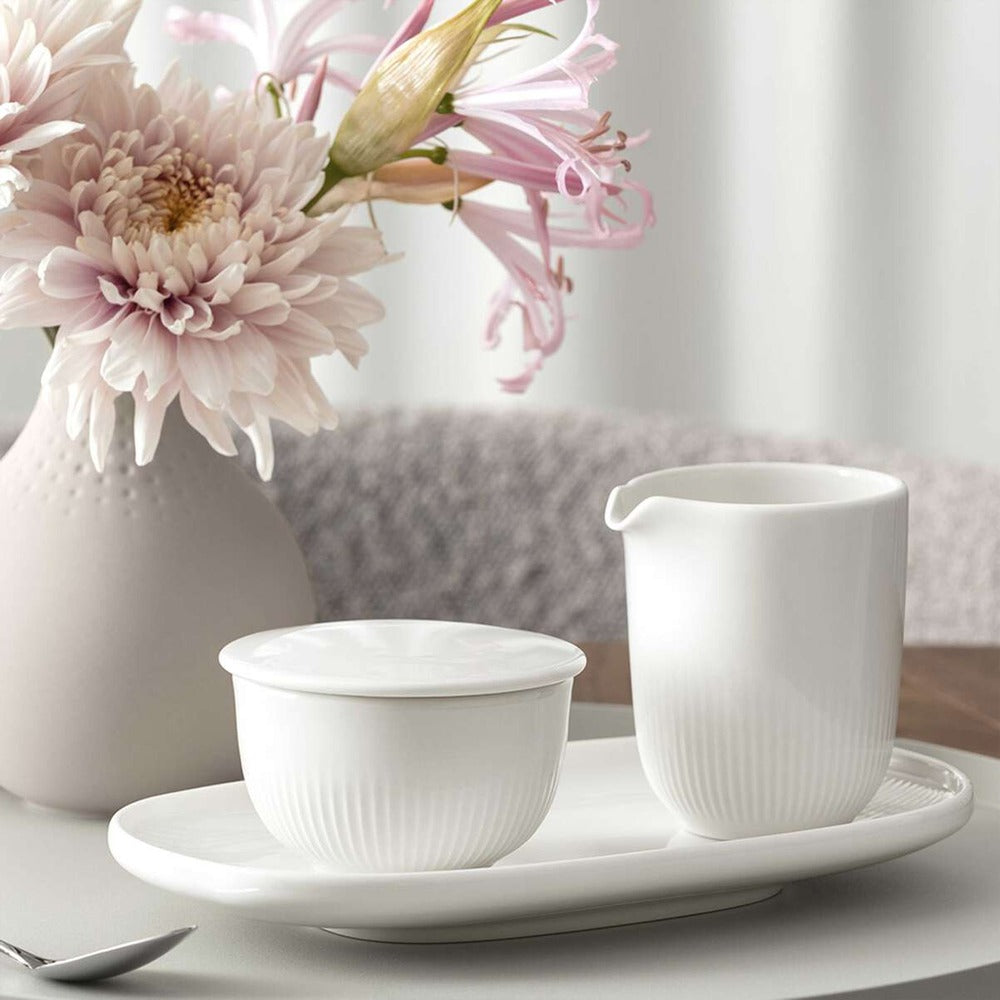 9 cl - Villeroy & Boch Afina Zuccheriera In Porcellana Set 2 Pz