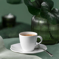 11.6 cm - Villeroy & Boch Pura Piattino Tazza Caffè In Porcellana Premium - Set 6 Pz