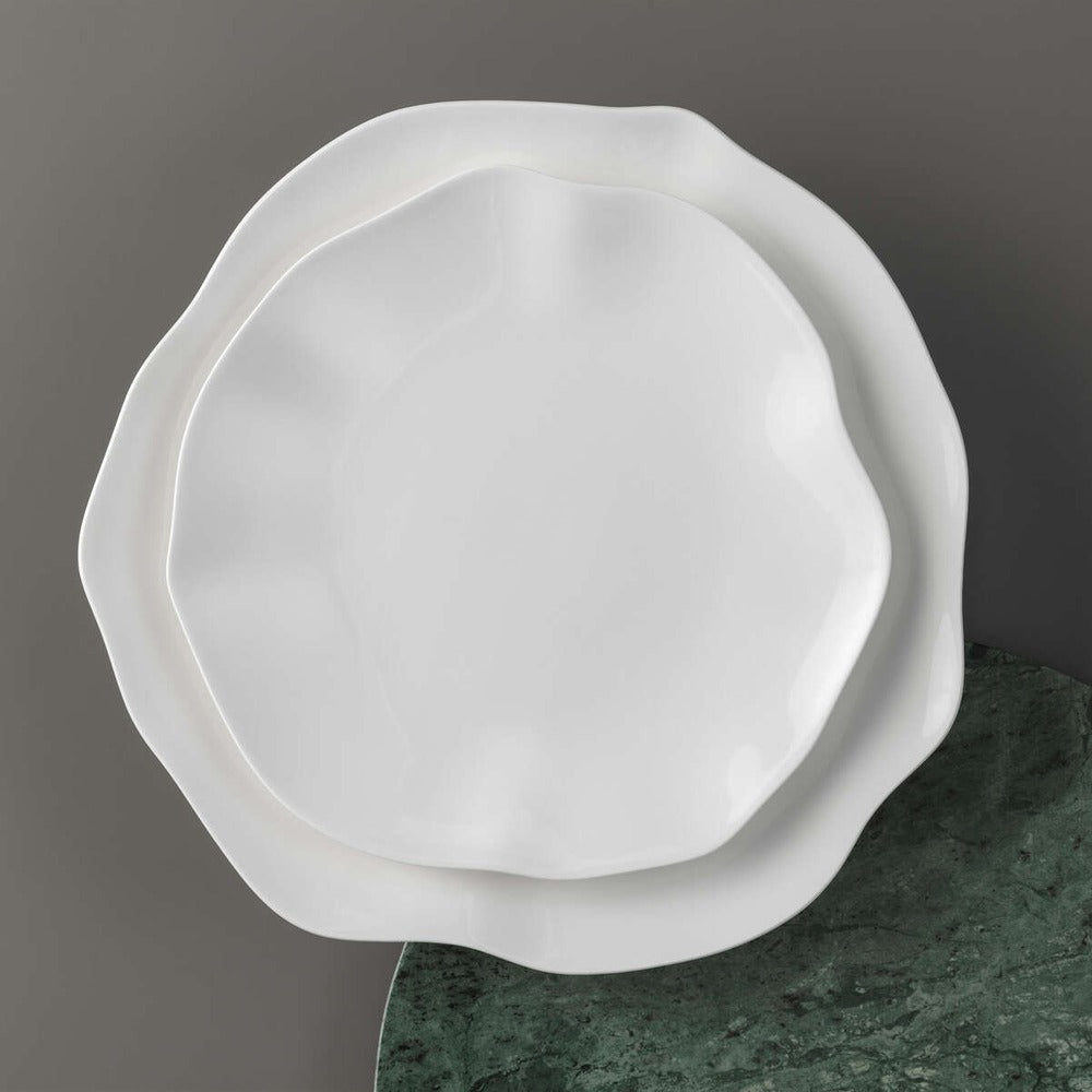 22 cm - Villeroy & Boch Pura Piatto Dessert In Porcellana Premium - Set 6 Pz