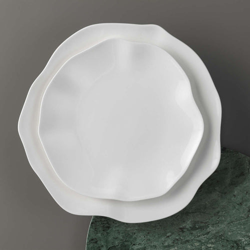 22 cm - Villeroy & Boch Pura Piatto Dessert In Porcellana Premium - Set 6 Pz