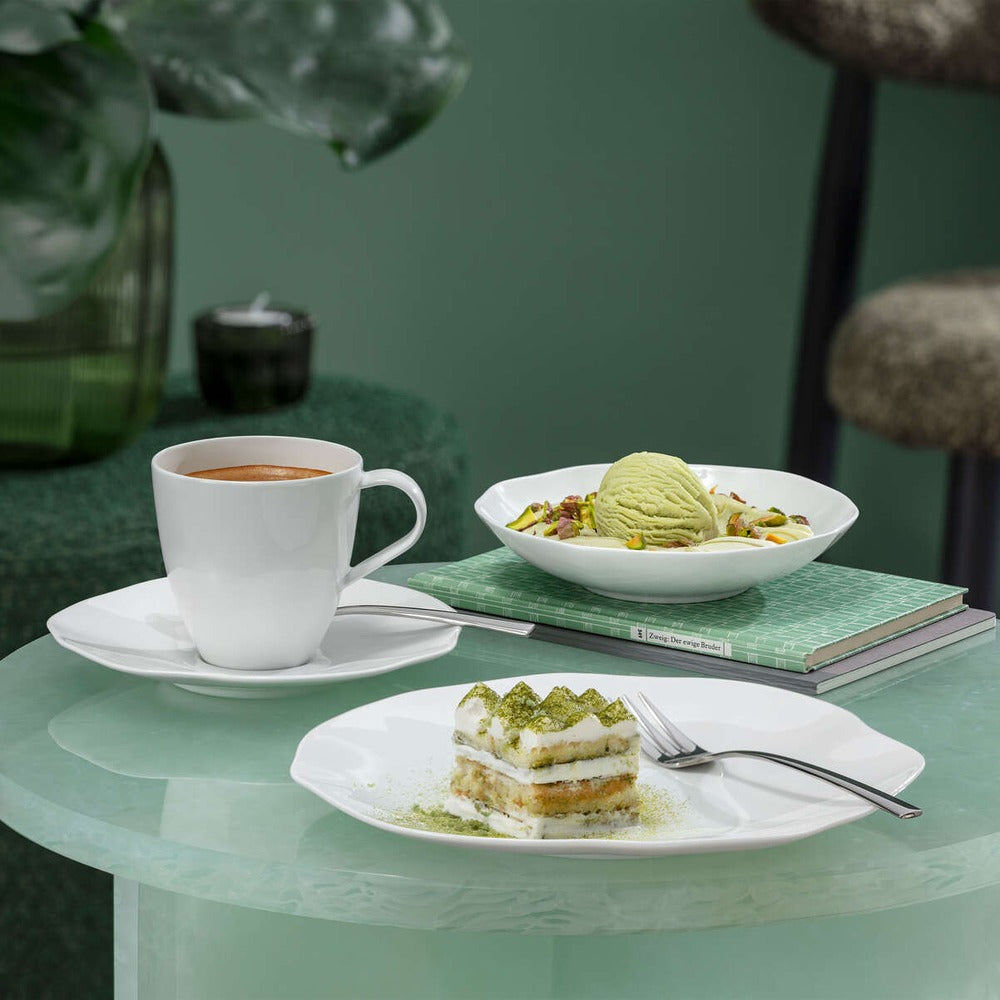 22 cm - Villeroy & Boch Pura Piatto Dessert In Porcellana Premium - Set 6 Pz