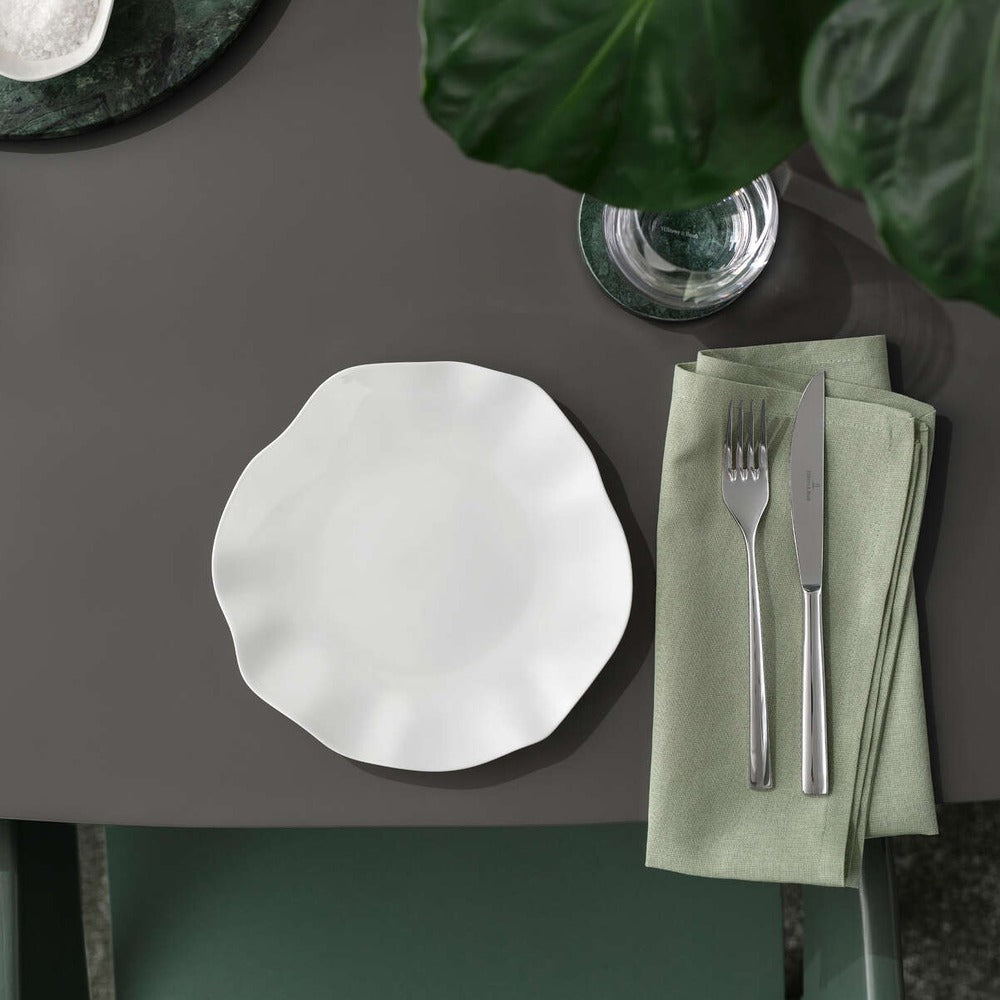 22 cm - Villeroy & Boch Pura Piatto Dessert In Porcellana Premium - Set 6 Pz