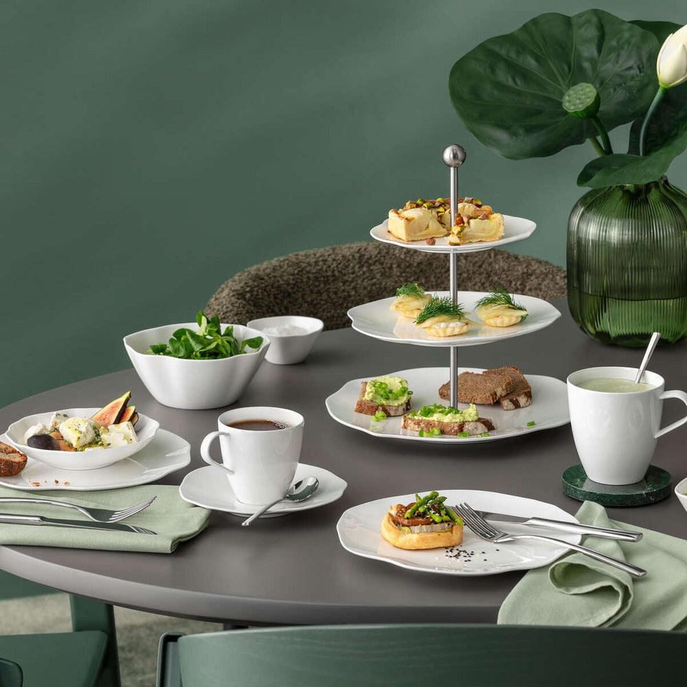 27.2 cm - Villeroy & Boch Pura Alzata Dolci In Porcellana Premium