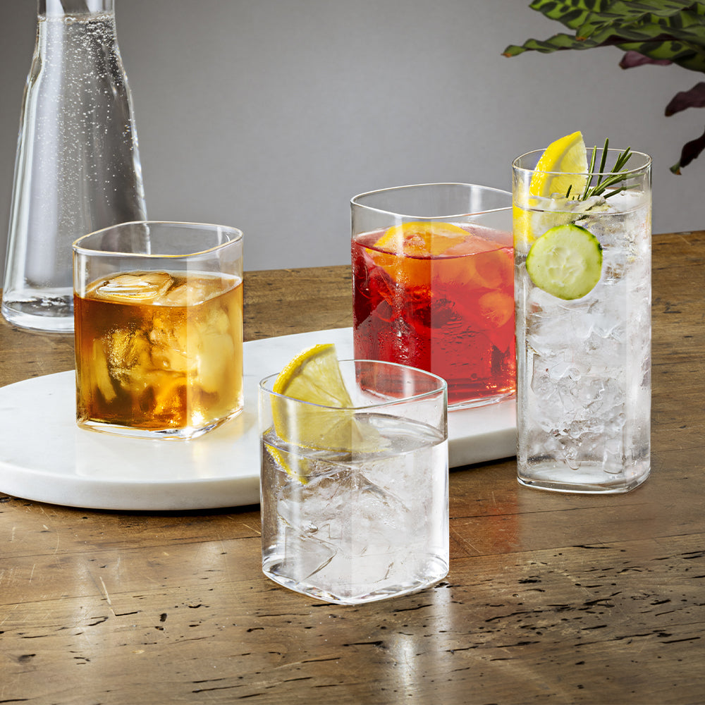 41 cl - Bormioli Luigi Top Class Square Bicchiere Bibita In Vetro Set 6 Pz