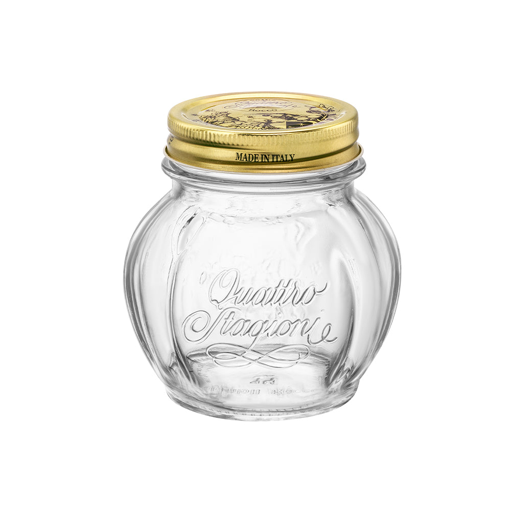 48.5 cl - Bormioli Rocco Quattro Stagioni Pomodoro Vasetto In Vetro Con Capsula - Set 12 Pz