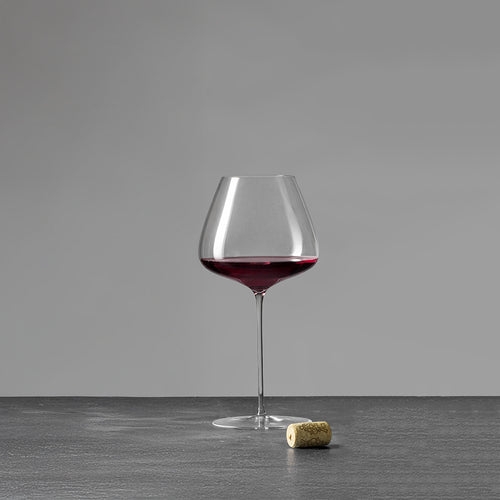 87 cl - Bormioli Luigi Sapientia Burgundy Calice Vino Rosso Soffiato a Bocca In Vetro Set 2 Pz