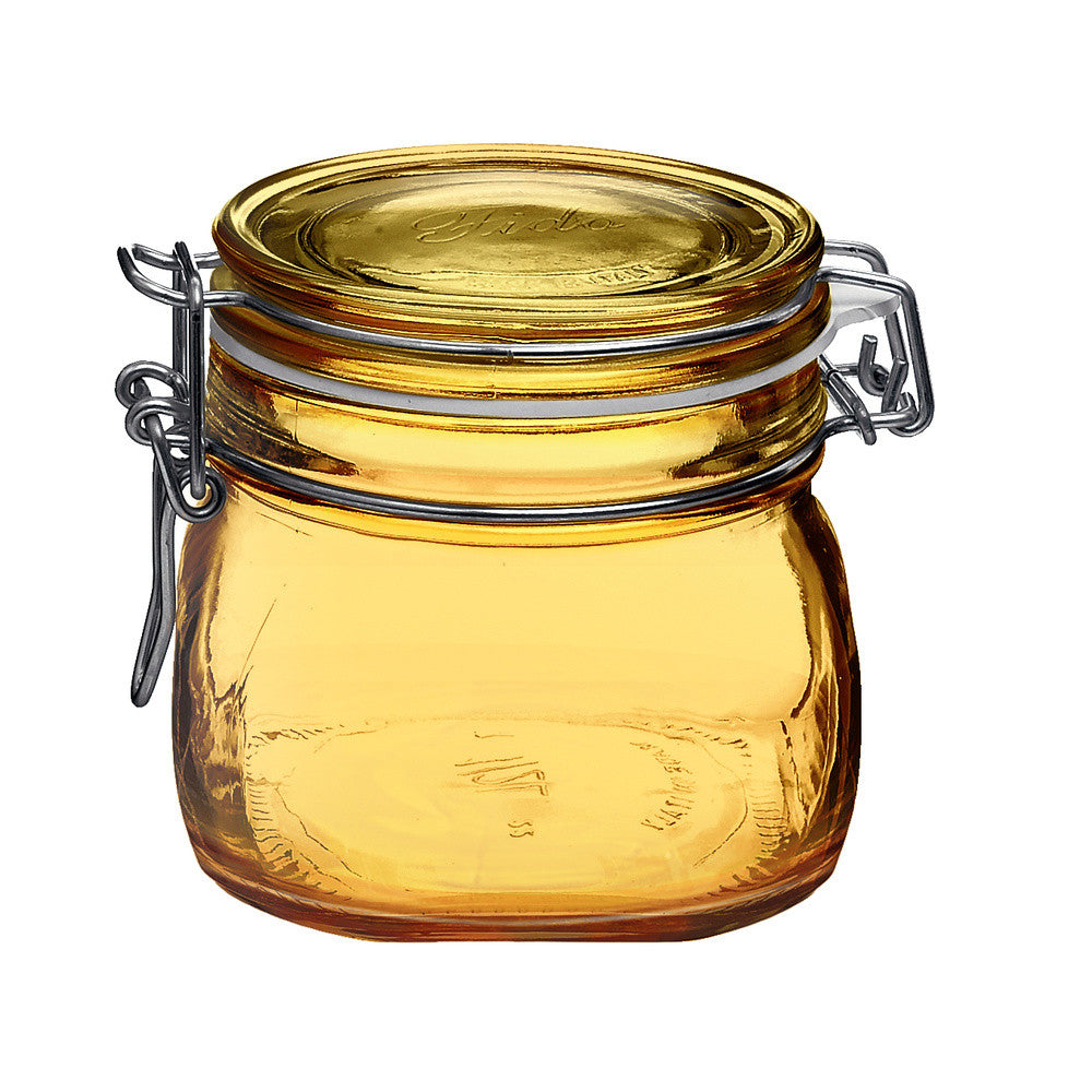 50 cl - Bormioli Rocco Fido Ambra Vaso Ermetico In Vetro - Set 12 Pz