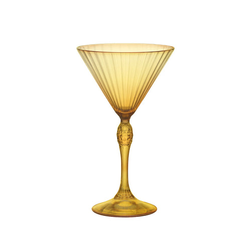 22.5 cl - Bormioli Rocco America 20s Ambra Calice Cocktail Martini In Vetro - Set 6 Pz