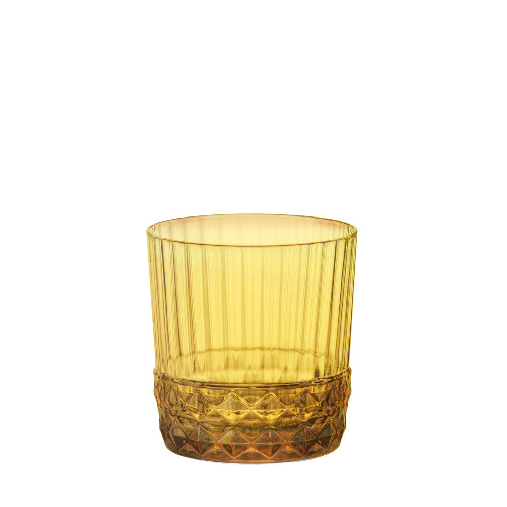 37 cl - Bormioli Rocco America 20s Ambra Bicchiere Cocktail DOF In Vetro - Set 6 Pz