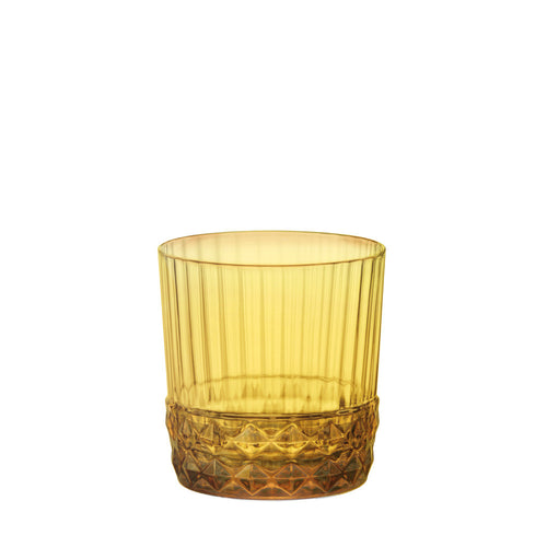37 cl - Bormioli Rocco America 20s Ambra Bicchiere Cocktail DOF In Vetro - Set 6 Pz