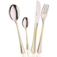 Pintinox America Servizio Posate In Acciaio Inox Set 24 Pz