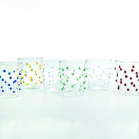 45 Cl Zafferano Party Bicchiere Bibita Pallini Colorati In Vetro Borosilicato Set 6 Pezzi