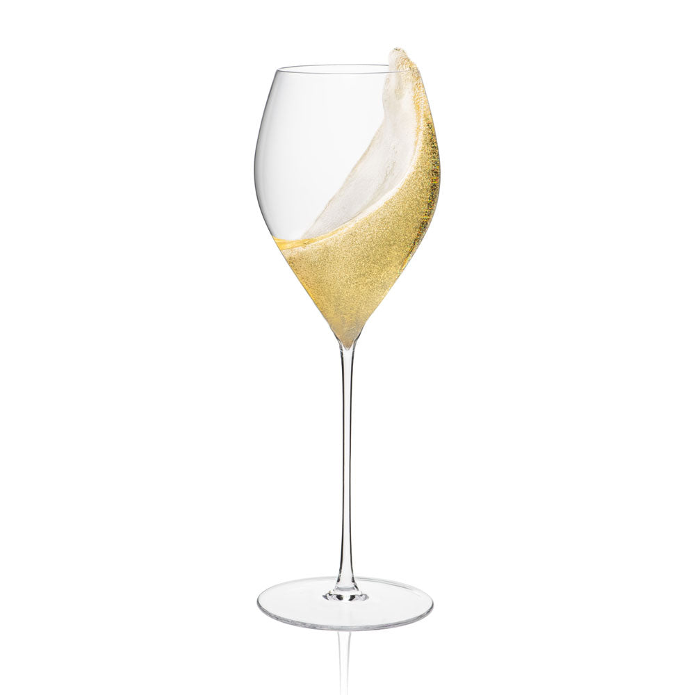 29 cl - Rona Arte Calice Flute Champagne In Vetro Trasparente Set 2 Pz