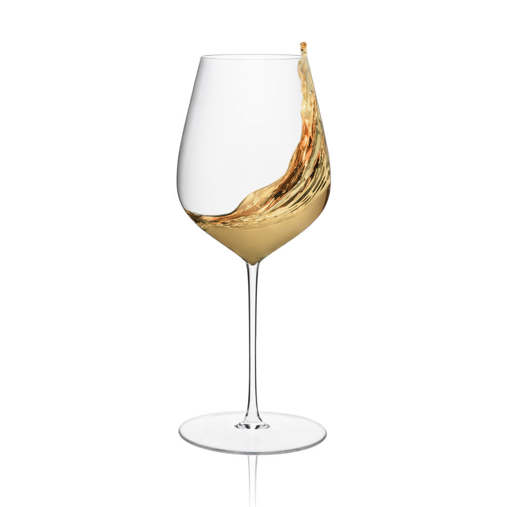 44 cl - Rona Arte Calice Vino Bianco In Vetro Trasparente Set 2 Pz