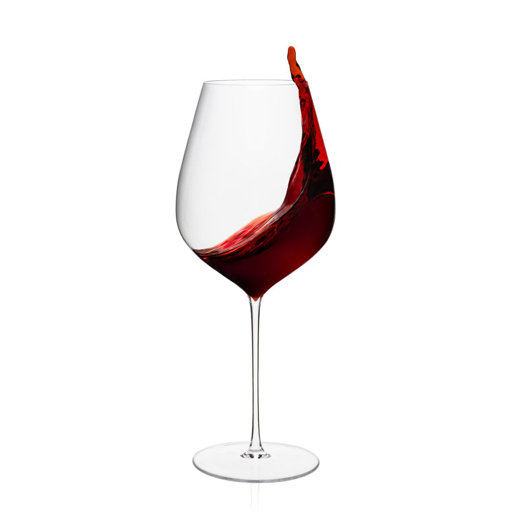 63 cl - Rona Arte Calice Vino Rosso In Vetro Trasparente Set 2 Pz