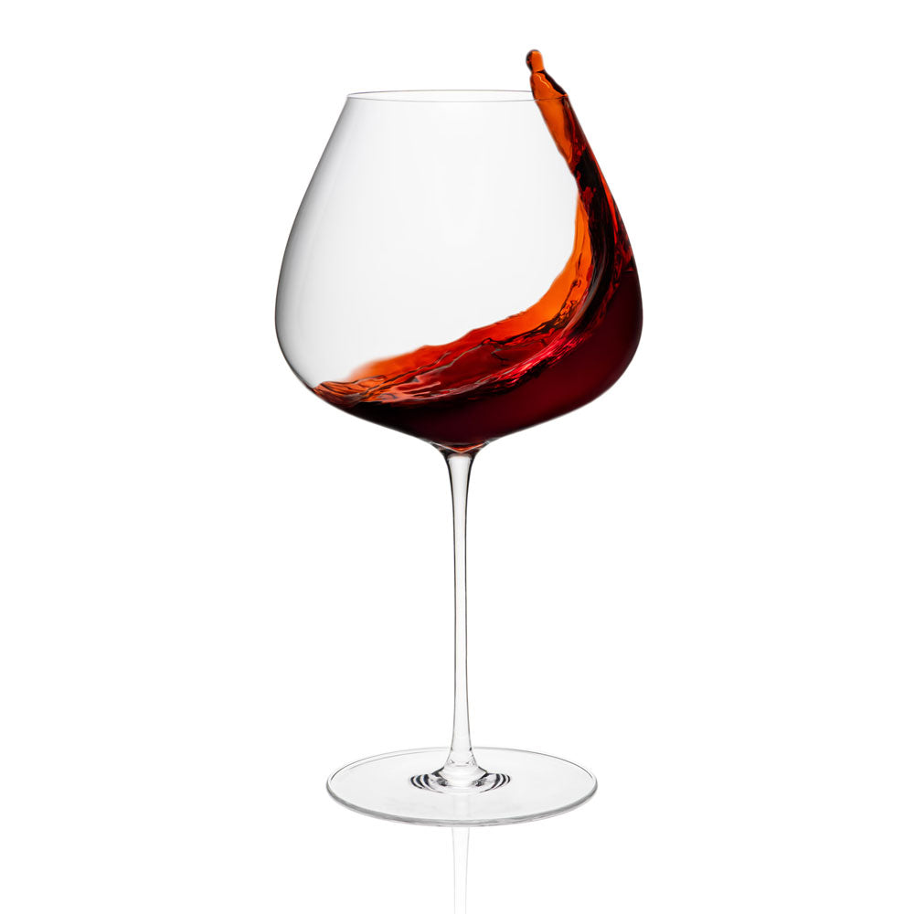 88 cl - Rona Arte Calice Vino Rosso Ballon In Vetro Trasparente Set 2 Pz