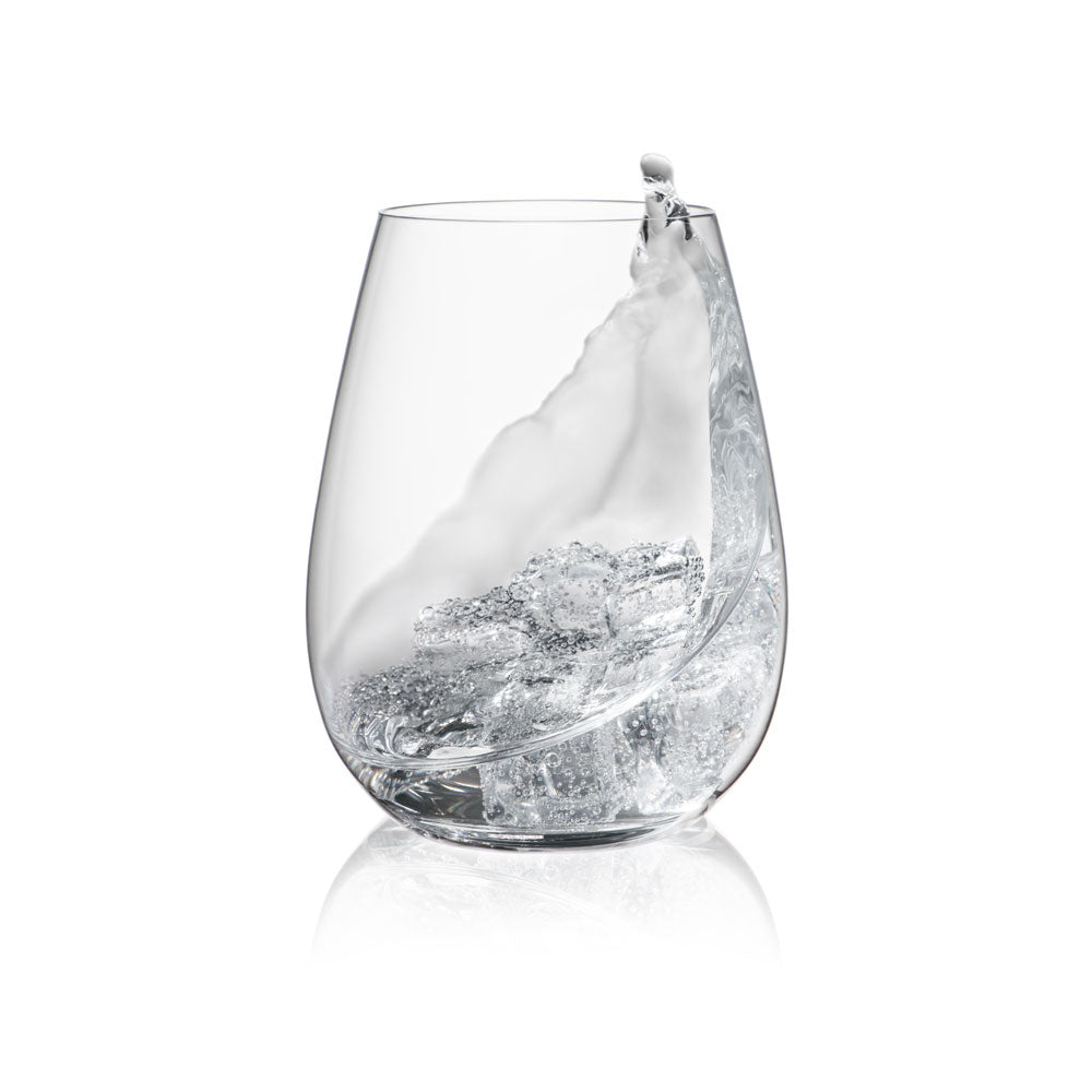 55 cl - Rona Arte Bicchiere Acqua In Vetro Trasparente Set 2 Pz