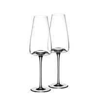 28 Cl Zieher Vision Rich Calice Flute In Vetro Set 2 Pezzi