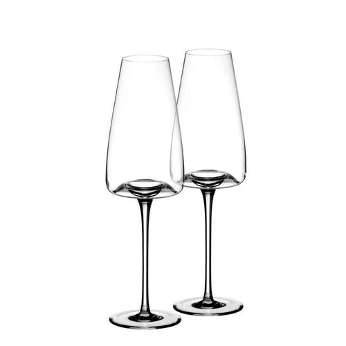 28 Cl Zieher Vision Rich Calice Flute In Vetro Set 2 Pezzi